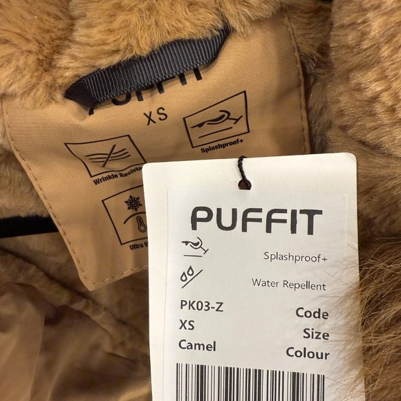 Puffit Faux Fur Mid-Length Hooded Drawstring Parka. NWT - Picture 8 of 10